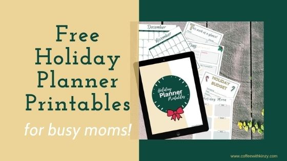 Free Holiday Planner for Busy Moms