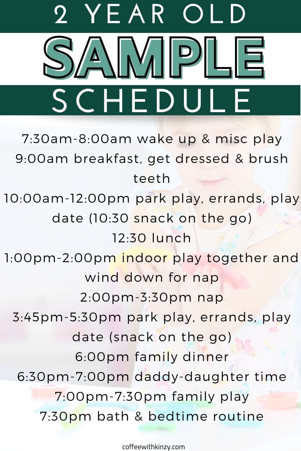 Our Simple Steal Worthy 2 Year Old Schedule At Home Coffee With Kinzy