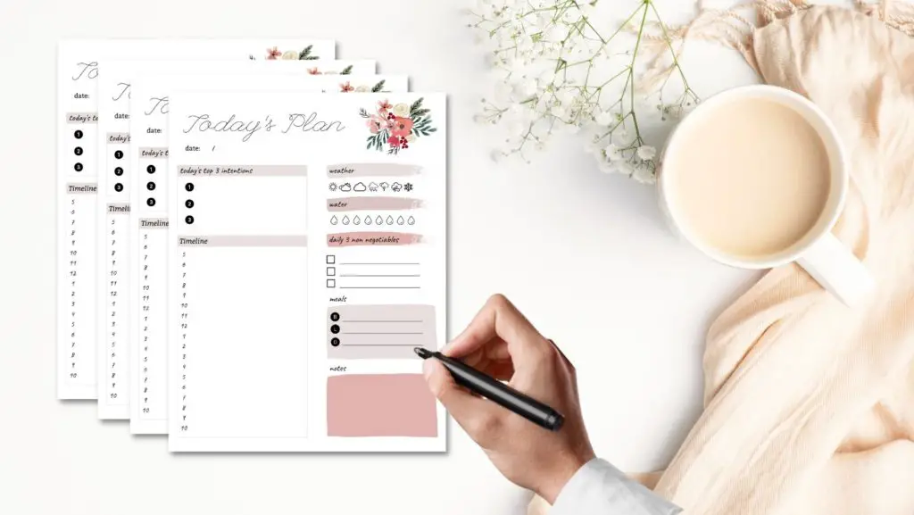 printable day planner