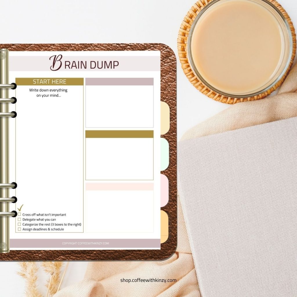 free brain dump template