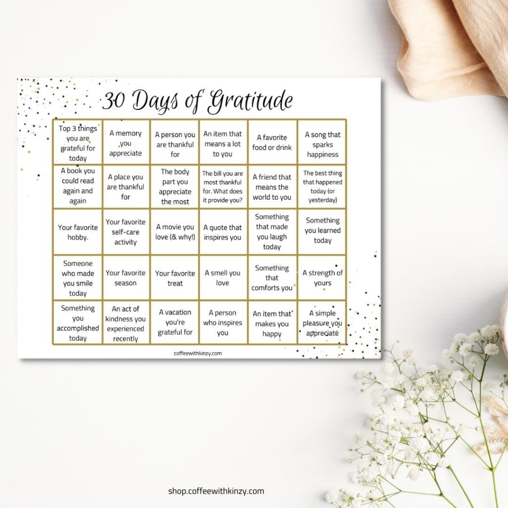 gratitude journal prompts