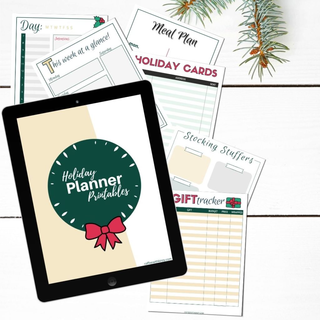 printable holiday planner