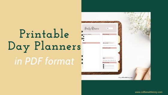 printable daily planner pdf's