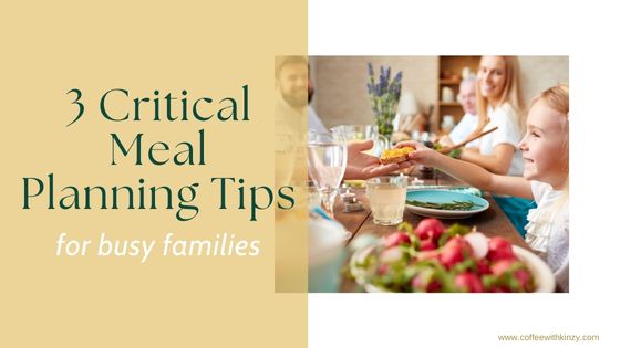 Meal Planning Tips for Families: family sitting around dinner table